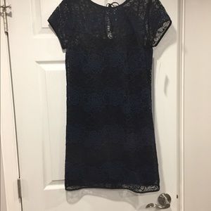 💎NWT LOFT-Ann Taylor Loft Navy & black lace dress